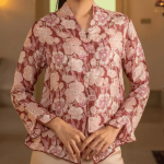 Batik Kebaya Top - Maroon