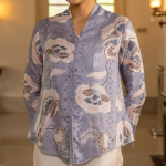 Batik Kebaya Top - Lavender
