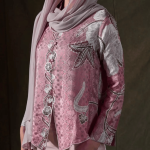 Batik Kebaya Top - Dusty Pink