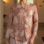 Batik Kebaya Top - Rose Brown