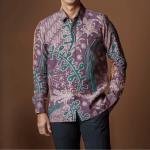Men Paisley Batik Long Sleeve Shirt